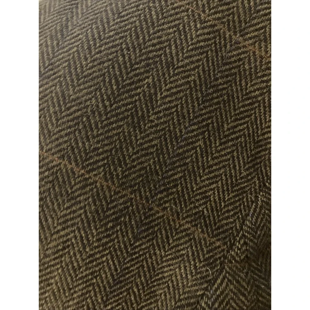Vintage Banana Republic 44R Brown Herringbone Wool Blazer USA